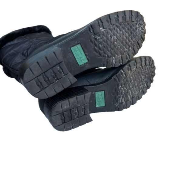 Trotters Womens Black Quilted Benji 3.0 Block Heel Boots Size 7M - Picture 4 of 7